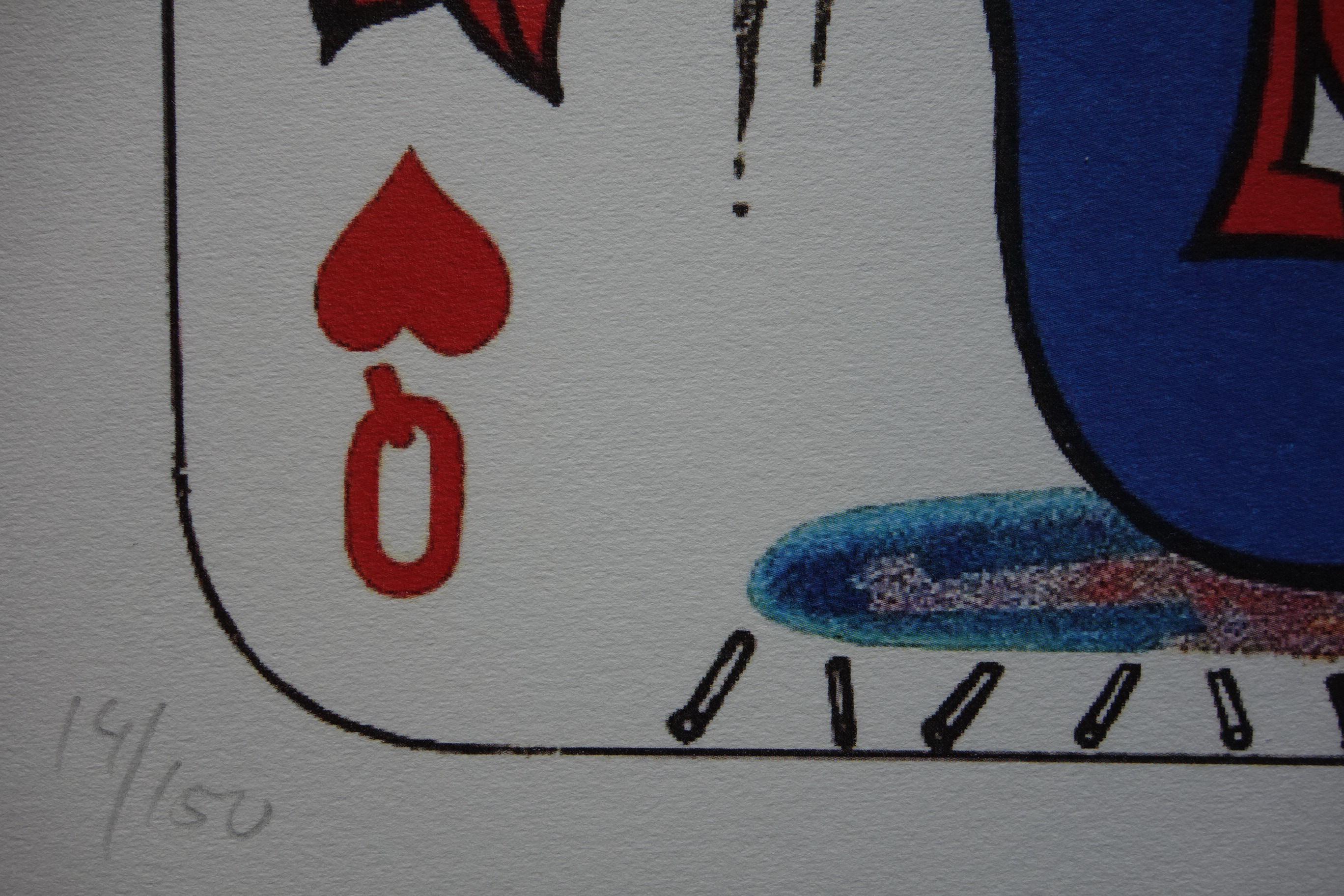 サルバドール・ダリ　トランプ　レア 限定版のシュルレアリスムの素晴らしい版画、シュルレアリスムの