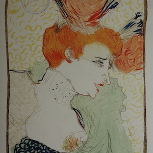 Fine Art Deco Post impressionist limited edition print, Henri de Toulouse-Lautrec, signed & numbered