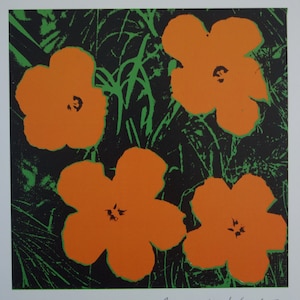 Fine Pop Art limited edition print – Flowers, Andy Warhol, stamp signed & numbered