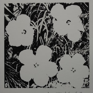 Fine Pop Art limited edition print – Flowers, Andy Warhol, stamp signed & numbered