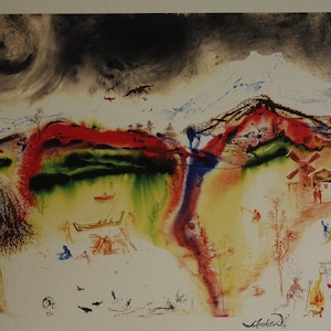 Fine Surrealist limited edition print, Salvador Dali, signed & numbered