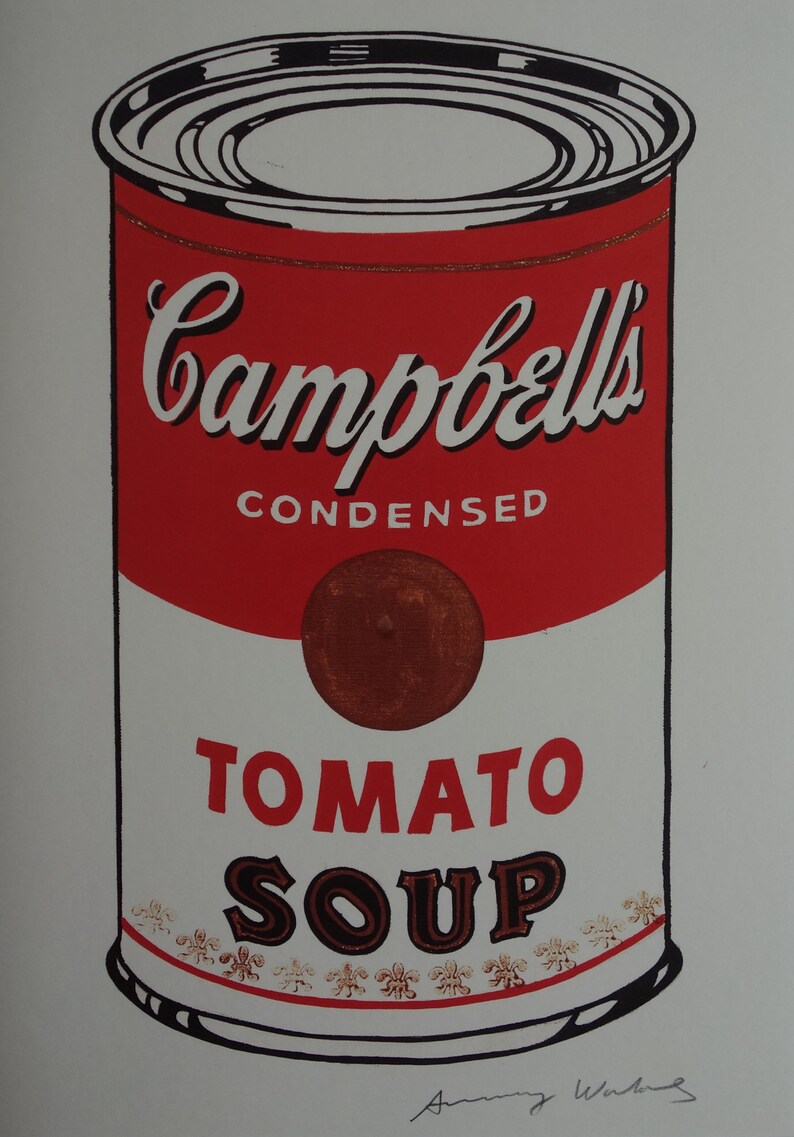 Fine Pop Art Limited Edition Print Campbells Soup Can Andy - Etsy
