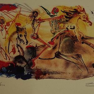 Fine Surrealist limited edition print, Salvador Dali, signed & numbered in pencil
