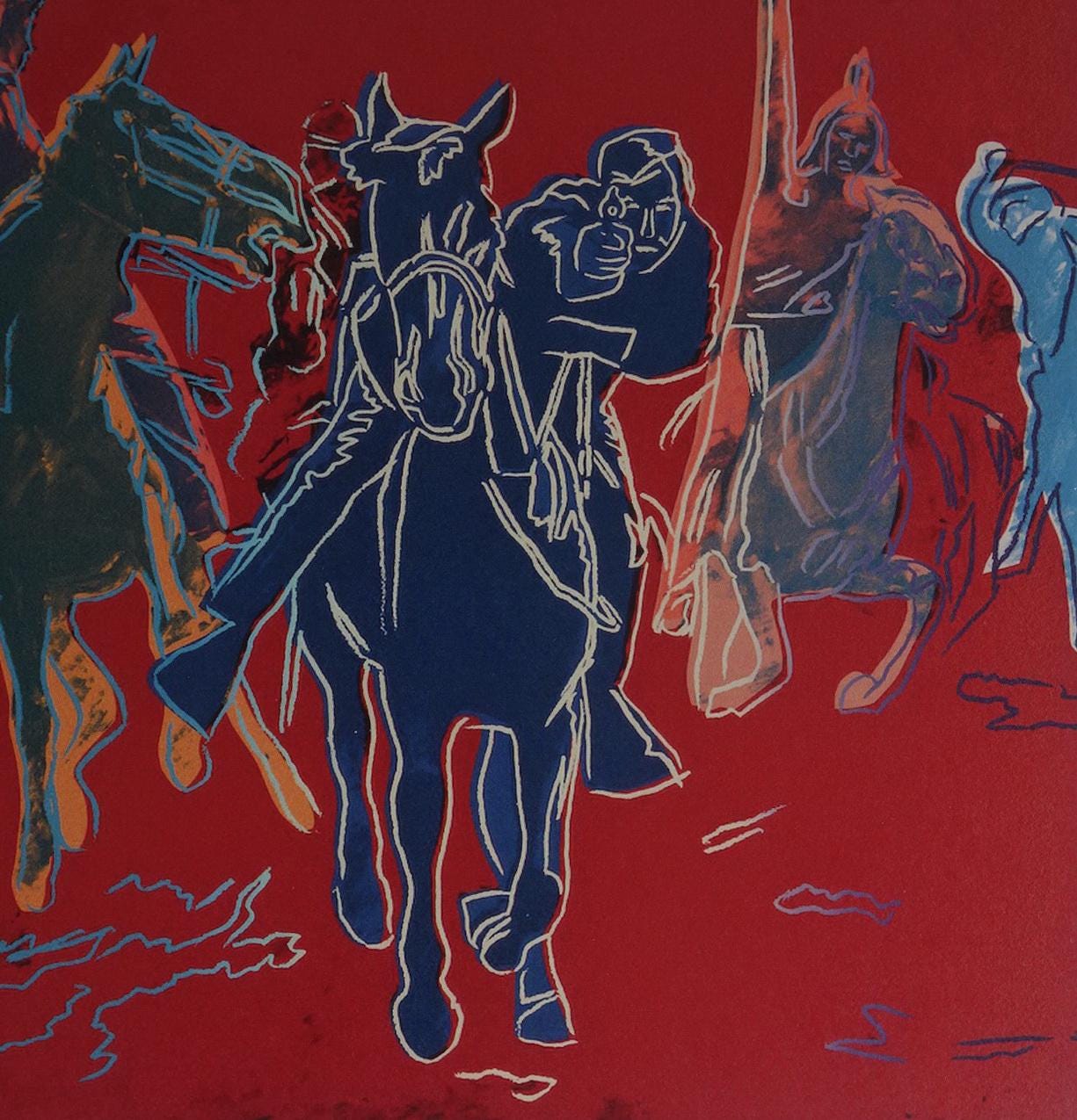 Fine Pop Art Limited Edition Print - Western Cowboys, Andy Warhol