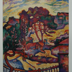 Fine Cubist limited edition print – landscape,  Georges Braque, signed & numbered