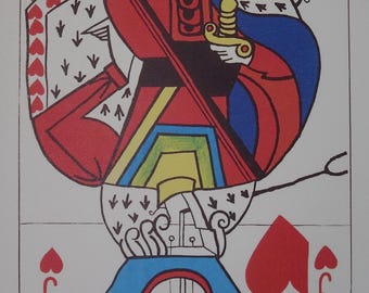 限定版の素晴らしいシュルレアリスムのプリント、シュールなトランプ