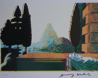 Impresión de edición limitada de Fine Pop Art: paisaje, Andy Warhol, firmada y numerada