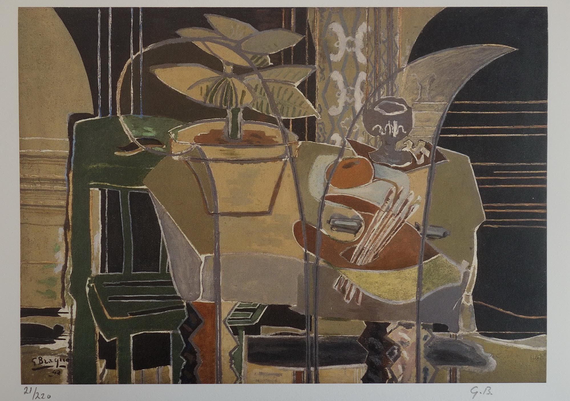 Paul Braque Epreuve d'artiste リトグラフ Paul Braque Epreuve d