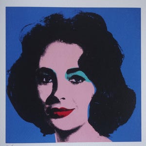 Fine Pop Art limited edition print – Elizabeth Taylor, Andy Warhol, signed & numbered