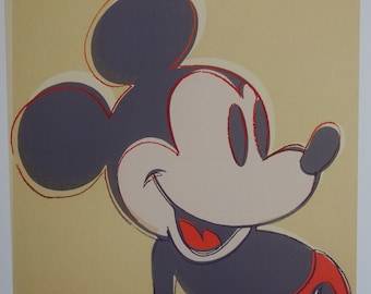 アンディ・ウォーホル CMOA「ミッキー」リトグラフ、証明書、サイン