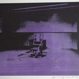 Fine Pop Art limited edition print – Electric chair series, Andy Warhol, signed & numbered