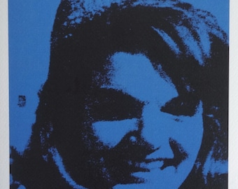 Impresión de edición limitada de Fine Pop Art: Jackie Kennedy, Andy Warhol, firmada y numerada