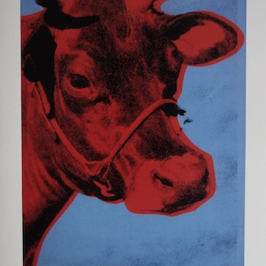 Fine Pop Art Limitierte Auflage – Kuh, Andy Warhol, signiert & nummeriert mit Nachlassstempel