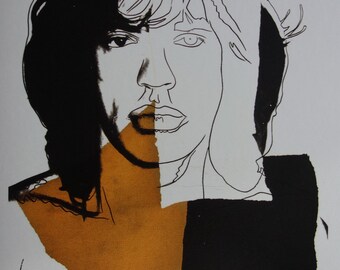 D*r様 限定100枚 アンディ・ウォーホル リトグラフ ミック・ジャガー【送料 世界100部限定】アンディ ウォーホル リトグラフ 「ミック