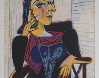 Fine Cubist Limited Edition Print - Portrait of a Woman, Pablo
