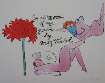 Impresión de edición limitada Fine Pop Art - ilustración - Ángeles del amor, Andy Warhol, firmada y numerada