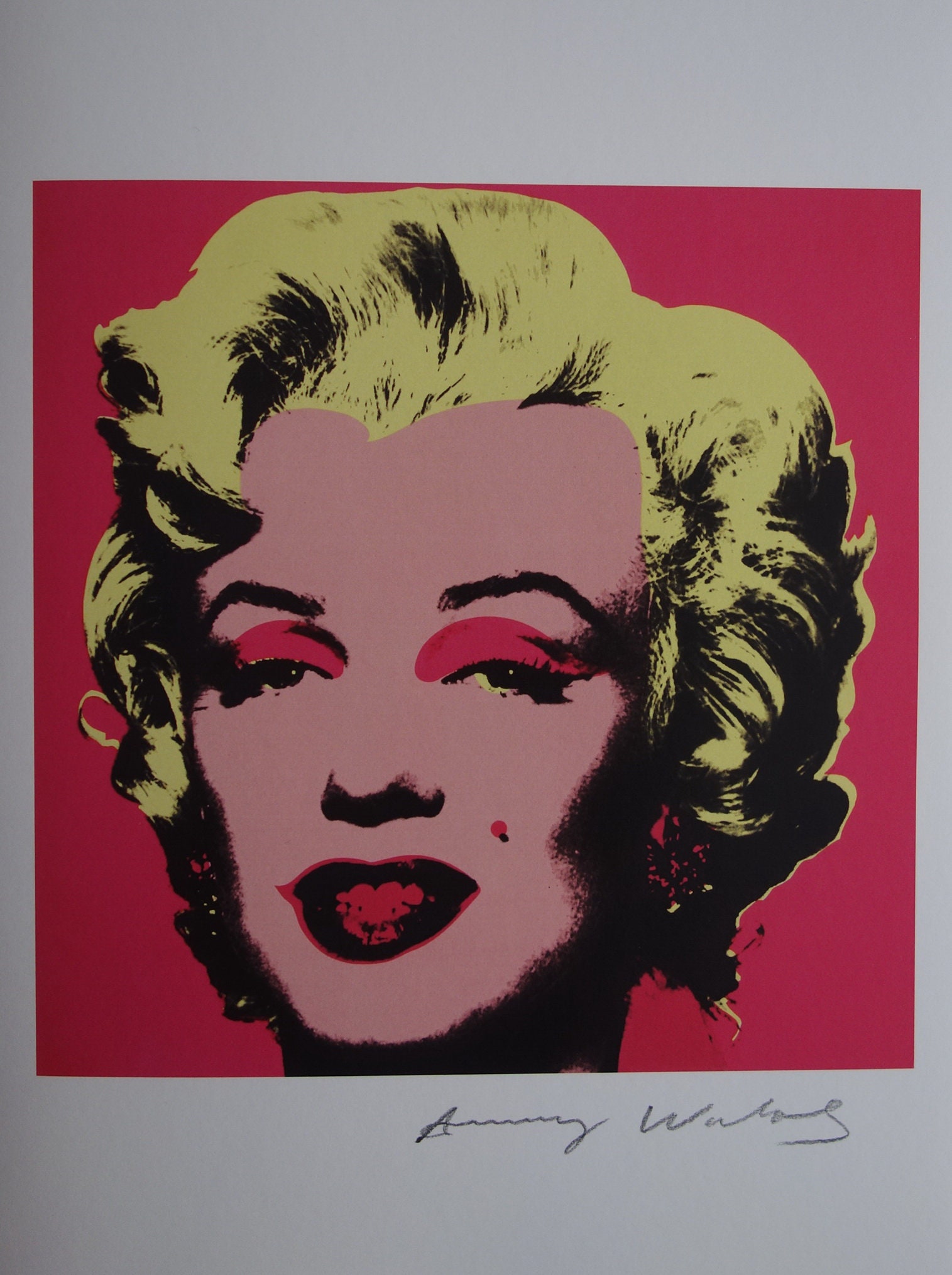 Fine Pop Art Limited Edition Print Marylin Monroe, Andy Warhol, Signed ...