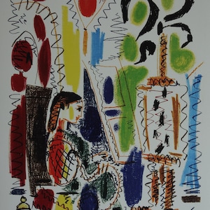 Fine Cubist limited edition print - woman, Pablo Picasso, hand signed & hand numbered