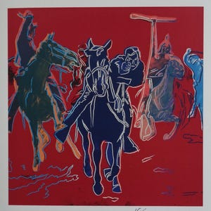 Fine Pop Art limited edition print - western cowboys, Andy Warhol, signed & numbered
