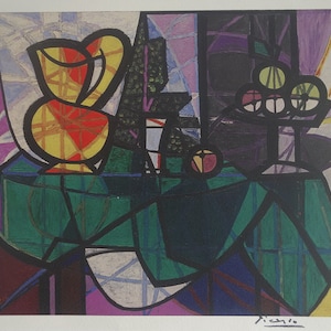 Fine Cubist limited edition print – still life, Pablo Picasso, signed & numbered
