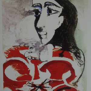 Fine Cubist edition print - portrait of a woman, Pablo Picasso, signed & stamped