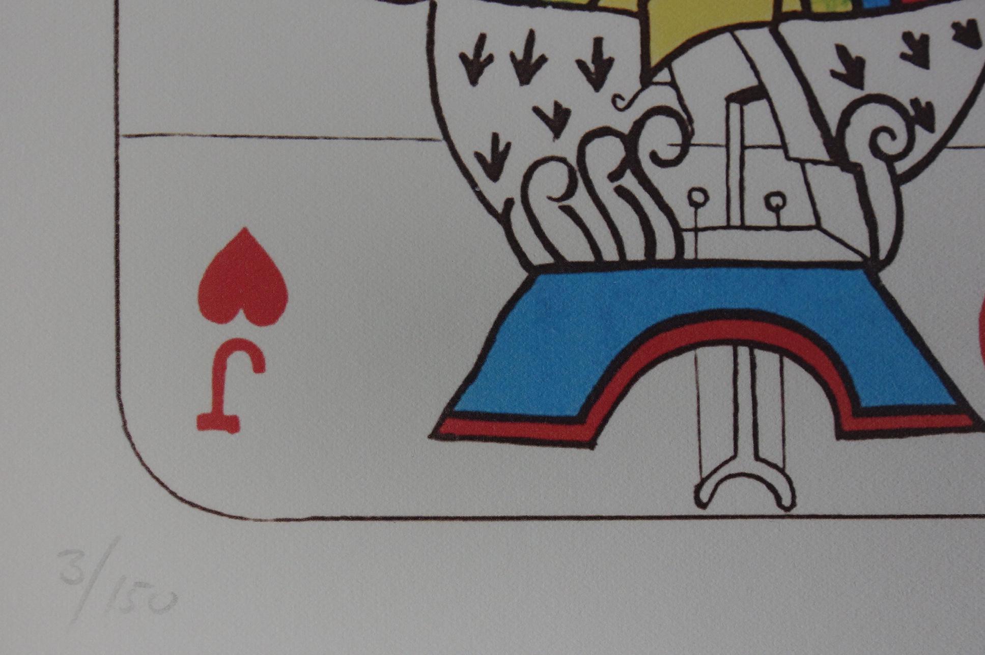 限定版の素晴らしいシュルレアリスムのプリント、シュールなトランプ