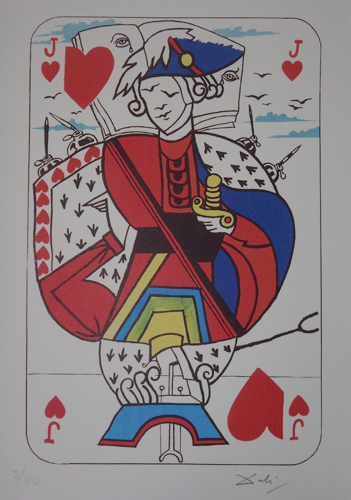 限定版の素晴らしいシュルレアリスムのプリント、シュールなトランプ