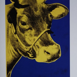 Fine Pop Art Limitierte Auflage – Kuh, Andy Warhol, signiert & nummeriert mit Nachlassstempel