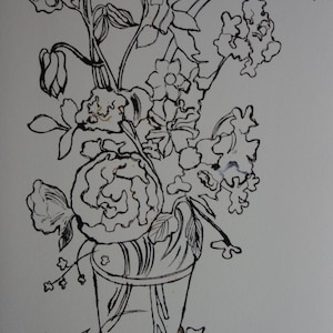 Fine Pop Art limited edition print - illustration - flowers, Andy Warhol, signed & numbered