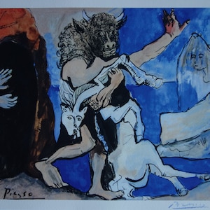 Fine Cubist limited edition print - mythology, Pablo Picasso, hand signed & numbered
