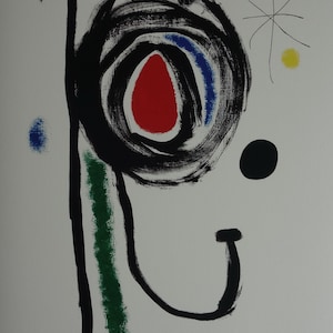 Fine Surrealist limited edition print, Joan Miro, signed & numbered