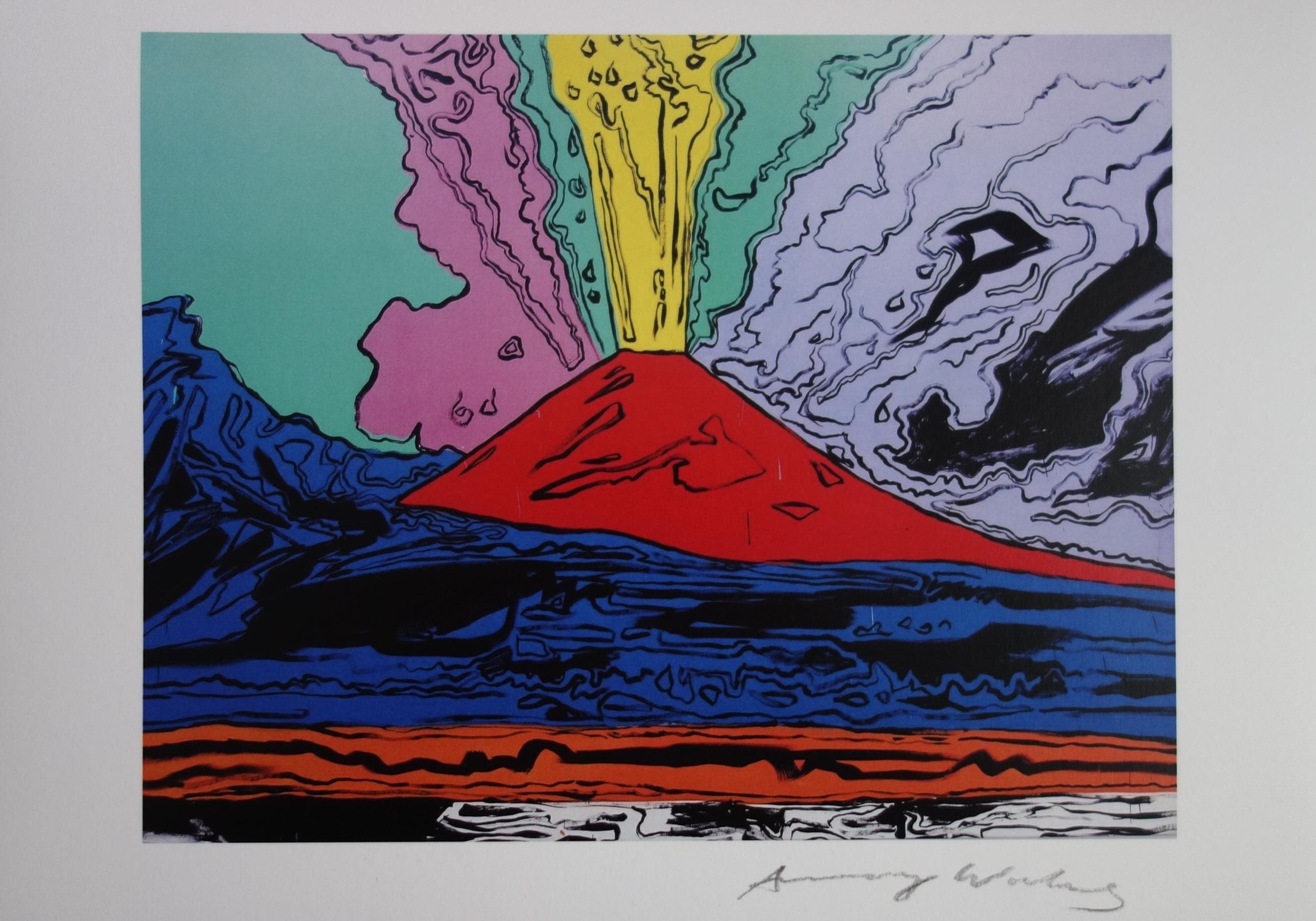 Fine Pop Art Limited Edition Print – Vesuvius, Andy Warhol, Signed