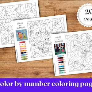 Color by Number Coloring Pages, Unleash Your Creativity with Fun and Easy Number-Coded Designs