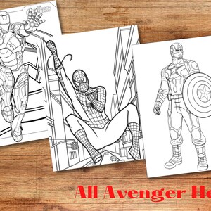 Avengers Superhero Coloring Pages, Unleash Your Inner Hero With Marvels