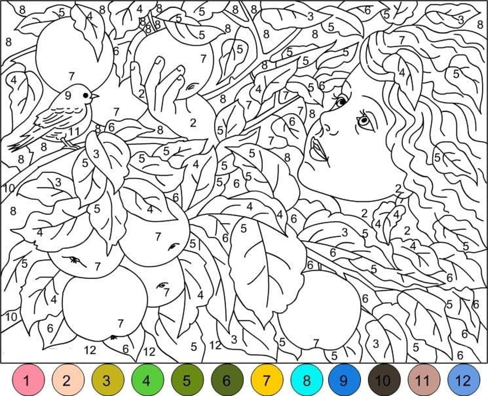 Mosaic Color by Number Digital Coloring Pages, Book for Kids, Printable ...