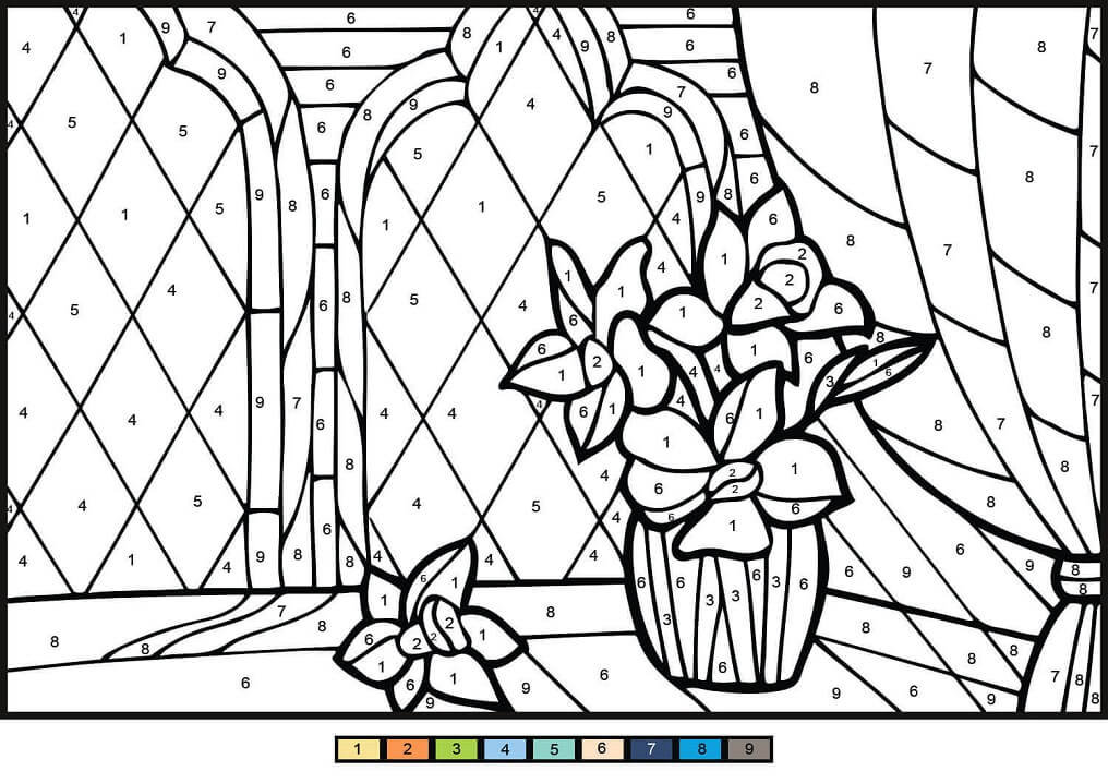 Mosaic Color by Number 30 Digital Coloring Pages, Book for Kids ...