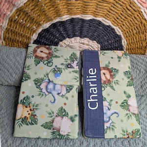 Étui pour carnet santé personnalisé Design Savane