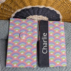Étui pour carnet santé personnalisé Design Pastels
