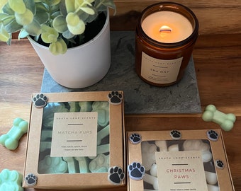 Dog Lover's Holiday Wax Melt Gift Sets - Matcha Pups and Christmas Paws