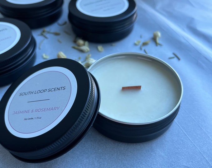 Jasmine & Rosemary Candle (1.75 oz Sample Tin)