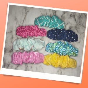 Scrunchie French Barrette | Hair accessory | Cotton Scrunchie Barrette | Gift For Her | Hair Clips | 3 inches barrette | 4 inches barrette
