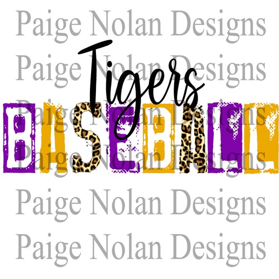 Geaux Tigers Hand Drawn Sublimation Design