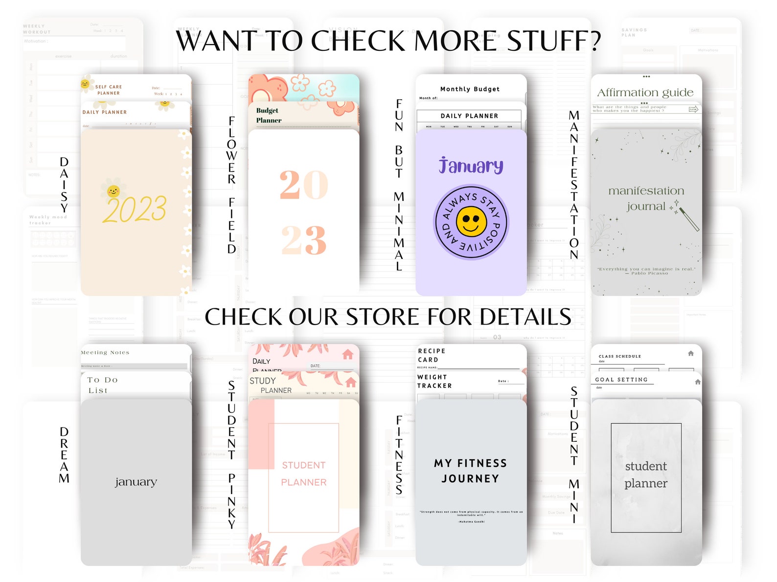 Printable Planner 2022 2023 Undated Minimalist Planner Etsy