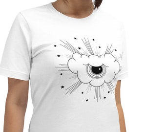 Eye in the Clouds Stars UnisexT-shirt