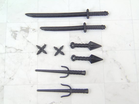 Set de Armas Ninja con Cuchillo Kunai y Shuriken