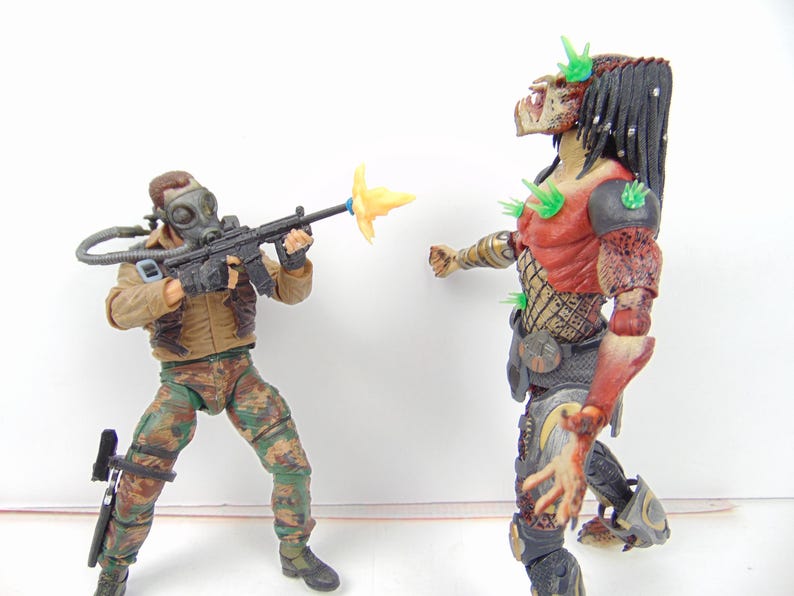 Custom 1:12 Action and Gore Effects Diorama Prop Set Muzzle Flash Blood ...