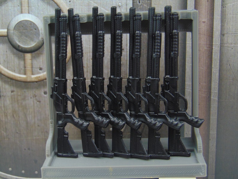1:12 Scale 3D Printable Vertical Gun Racks Diorama Prop Accessory Set ...
