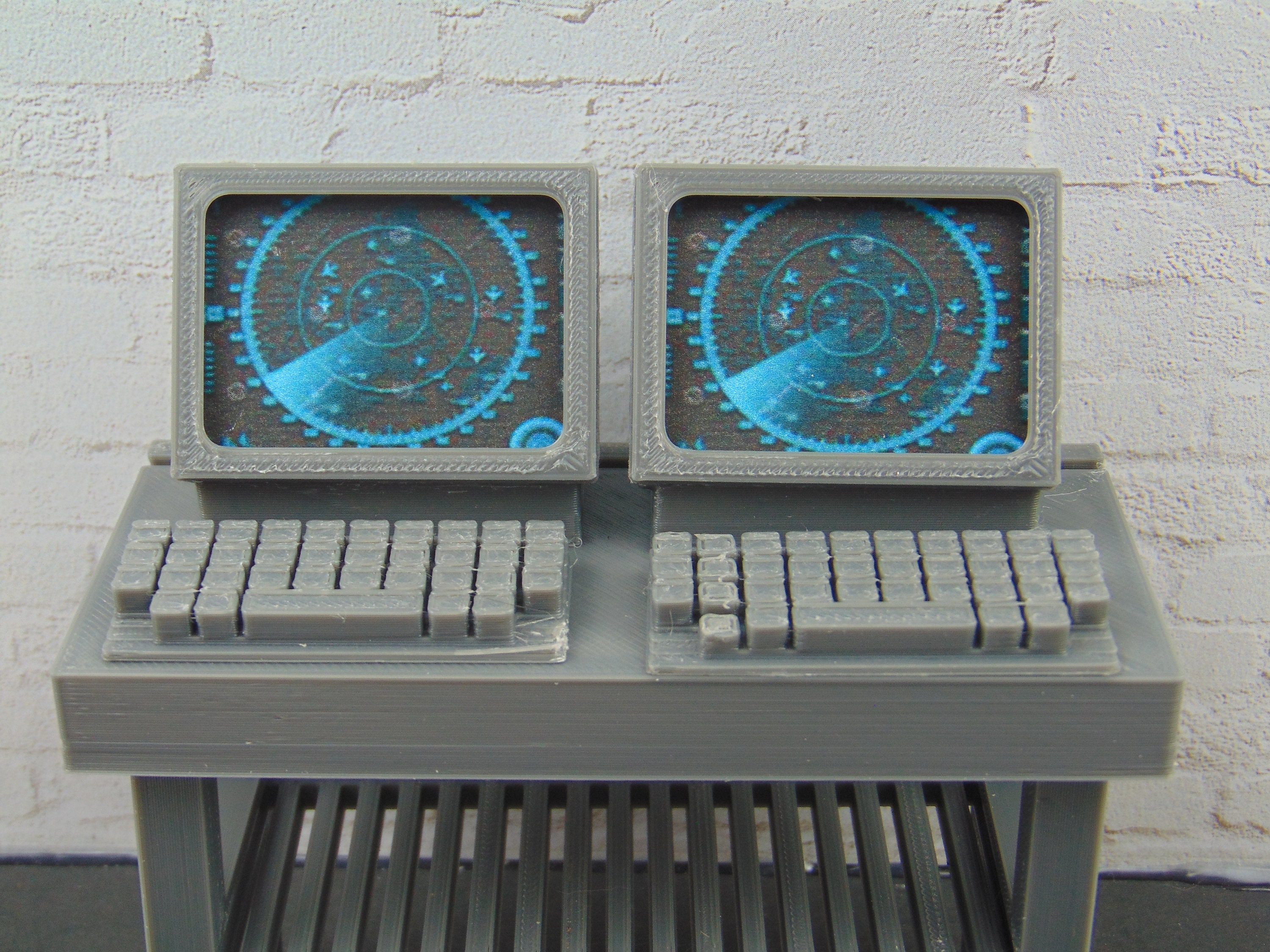 1:12 Scale Mission Control Radar Panel Diorama Prop Accessory 3D Print ...