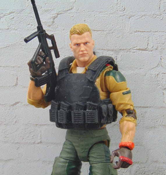 Custom 1:12 Scale Slip-on Tactical Vest With Sheath Machete 3D