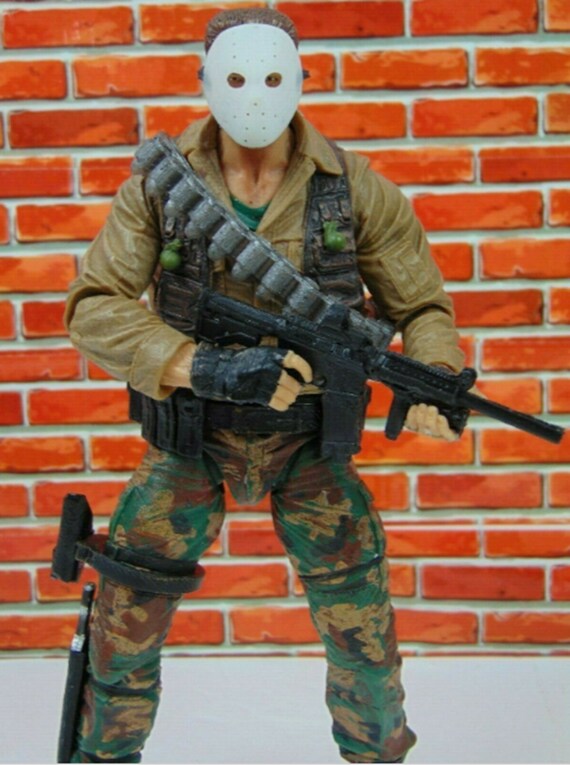 Custom 1:12 Scale Accessory War Hockey Mask 3D Print File STL for